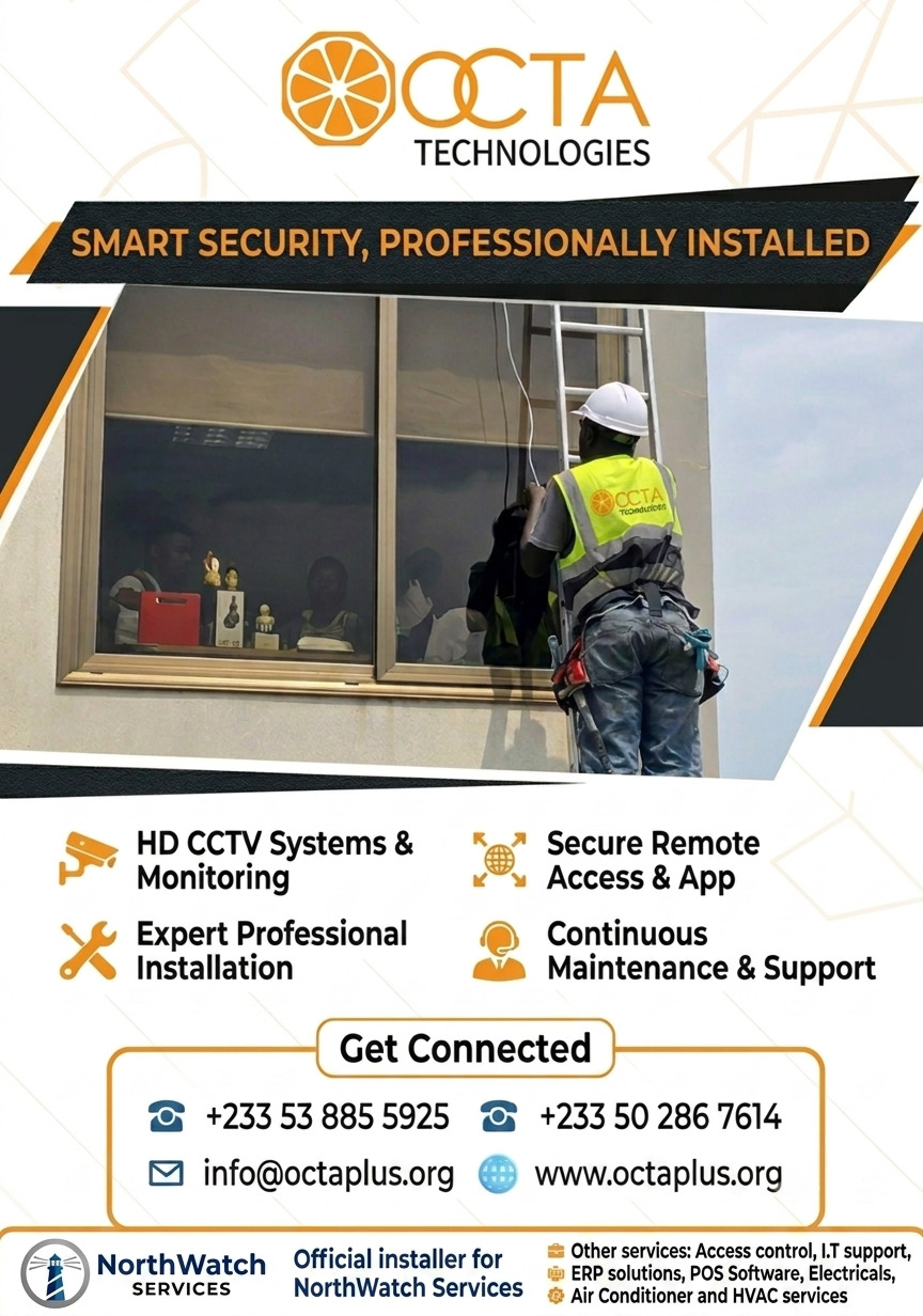 OCTA technician installing CCTV