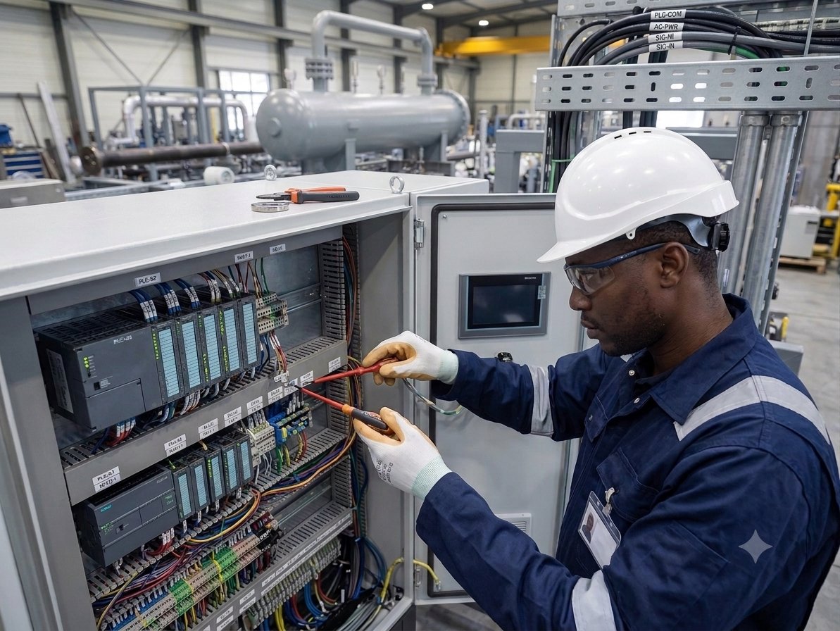 Control panel, PLC and instrument works